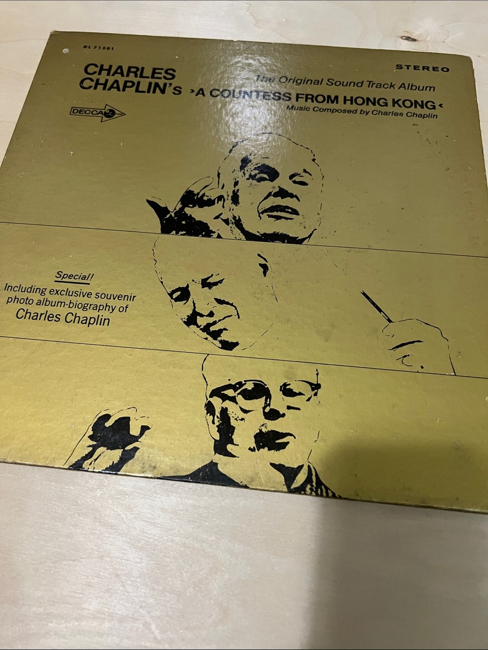 Charles Chaplin 'A Countess From Hong Kong' Vinyl Album